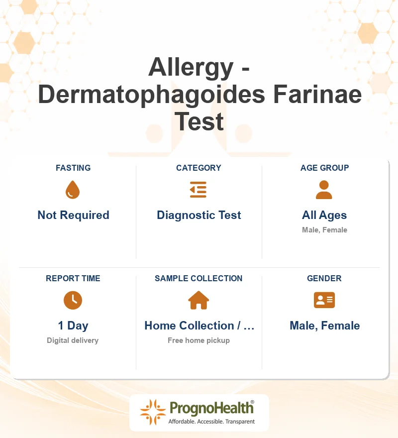 Allergy - Dermatophagoides Farinae Test