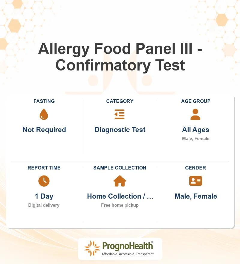 Allergy Food Panel III - Confirmatory Test