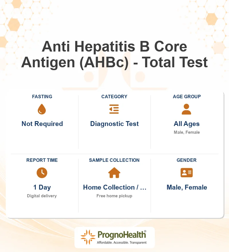 Anti Hepatitis B Core Antigen (AHBc) - Total Test