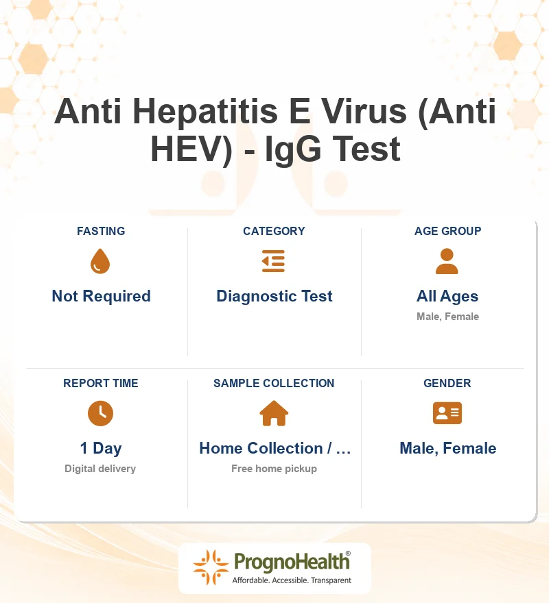 Anti Hepatitis E Virus (Anti HEV) - IgG Test