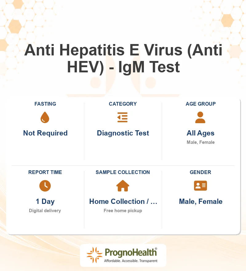 Anti Hepatitis E Virus (Anti HEV) - IgM Test