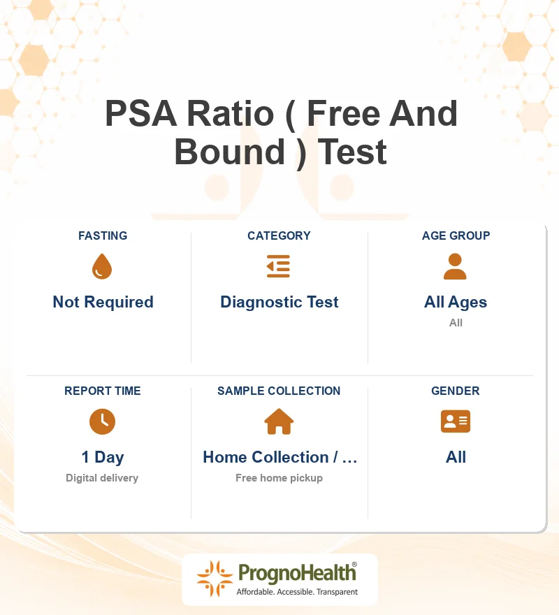 PSA Ratio ( Free And Bound ) Test