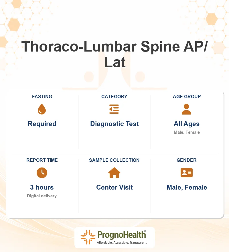 Thoraco-Lumbar Spine AP/ Lat