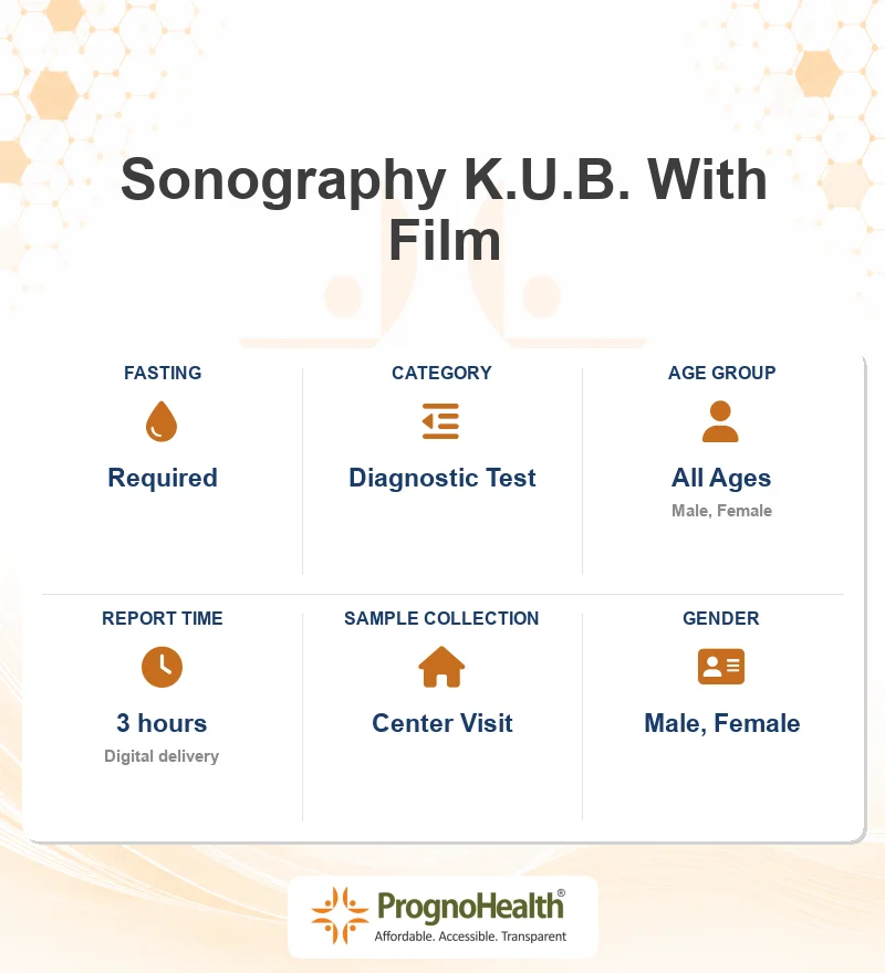 Sonography K.U.B. With Film