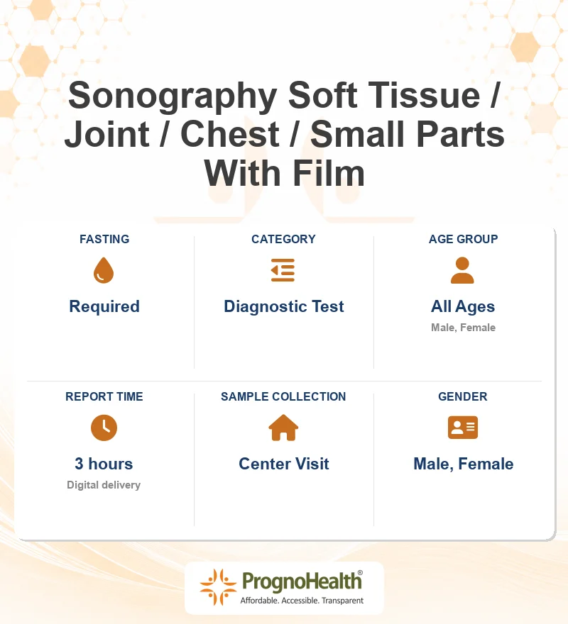 Sonography Soft Tissue / Joint / Chest / Small Parts With Film