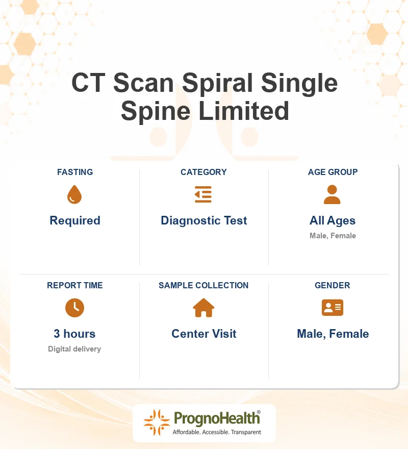 CT Scan Spiral Single Spine Limited