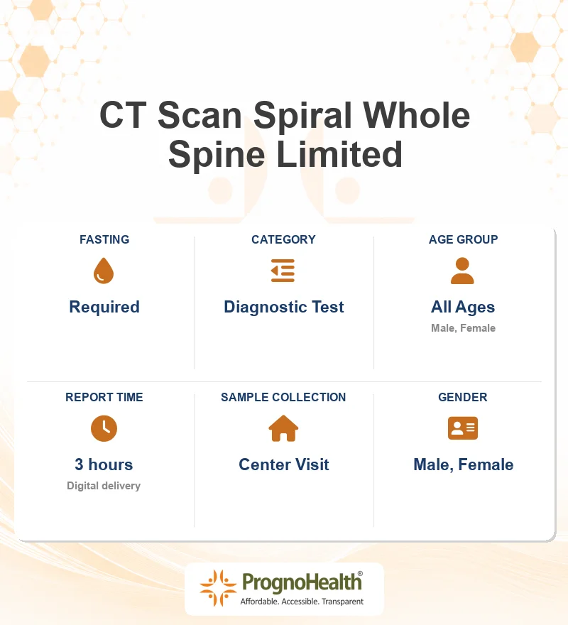 CT Scan Spiral Whole Spine Limited