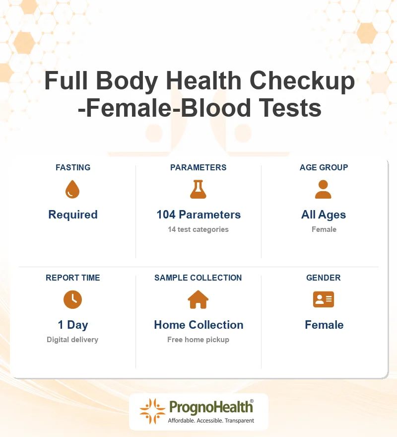 Full Body Health Checkup -Female-Blood Tests