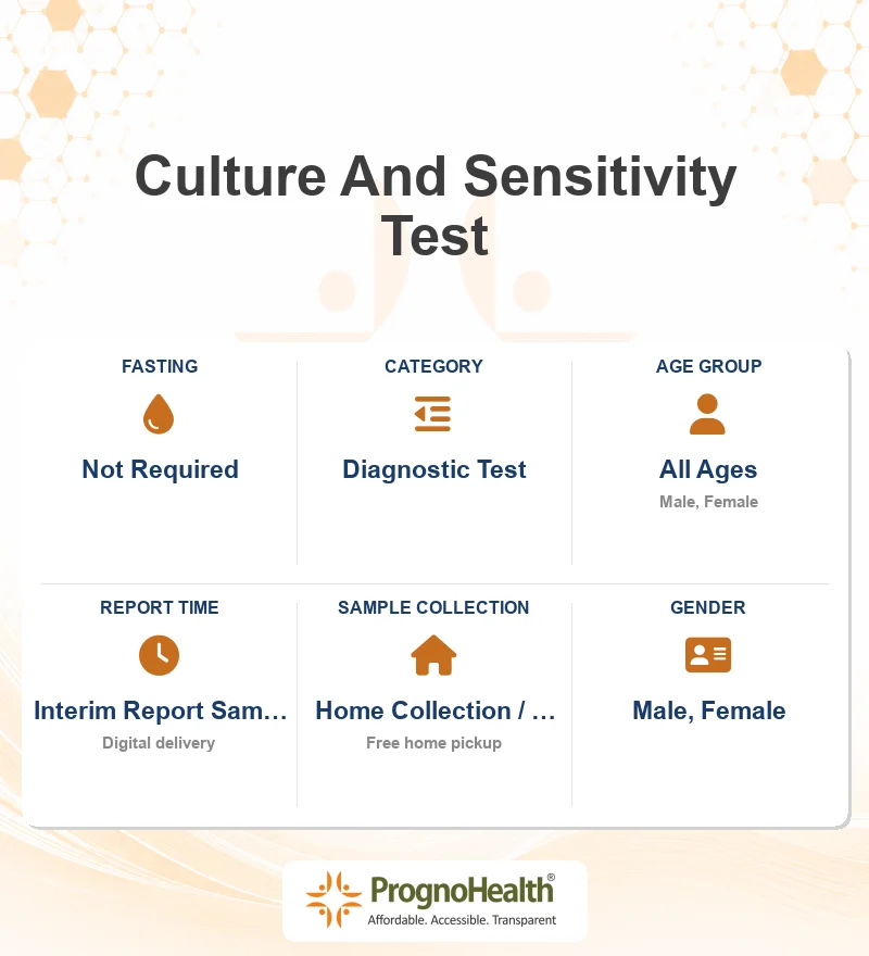 Culture And Sensitivity Test