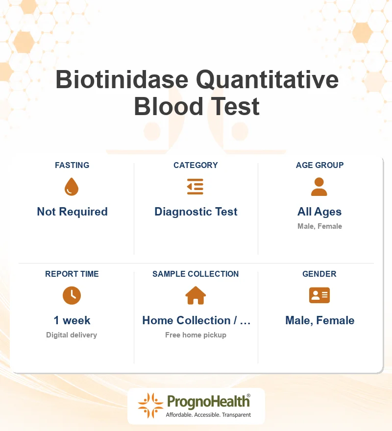 Biotinidase Quantitative Blood Test
