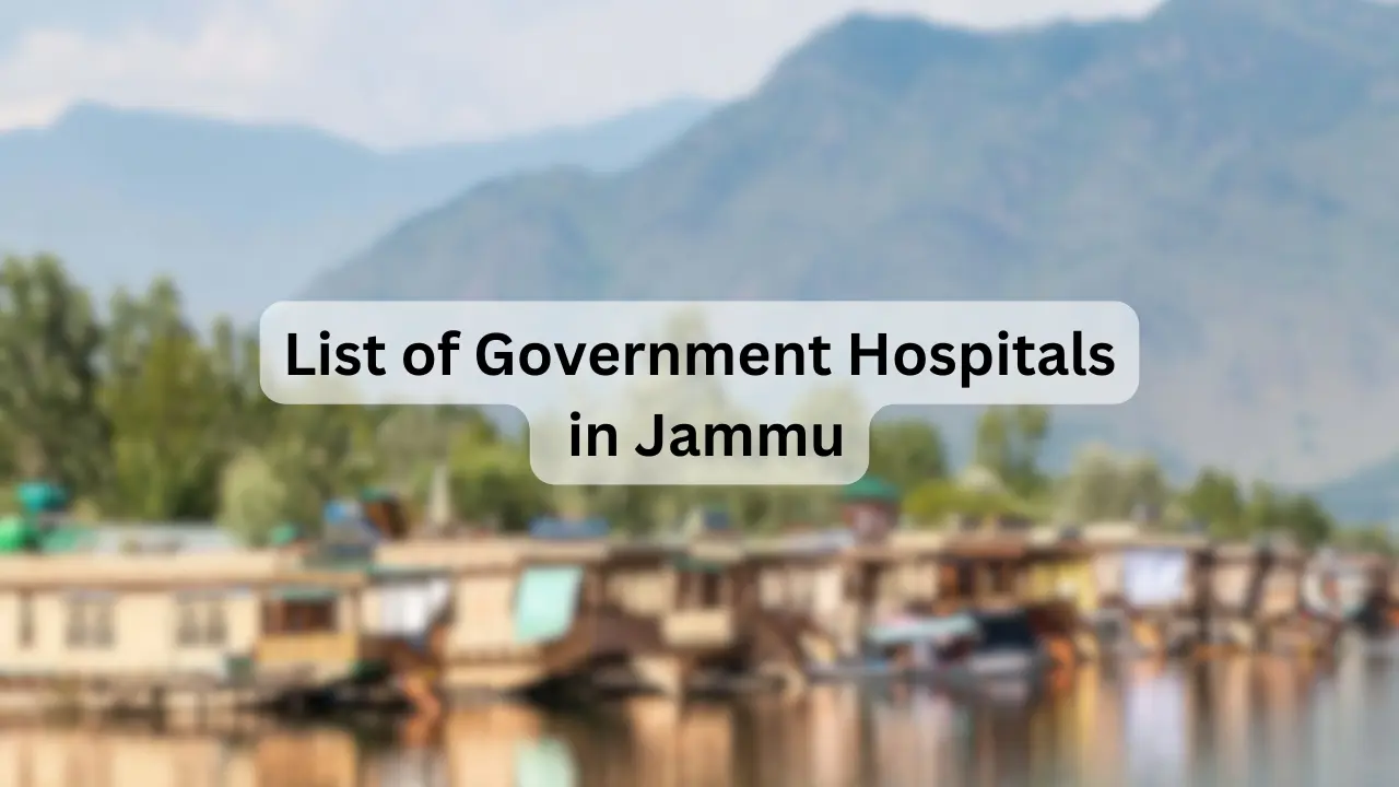 List of Government Hospitals in Jammu