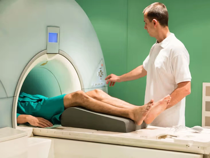 CT scan of a joint