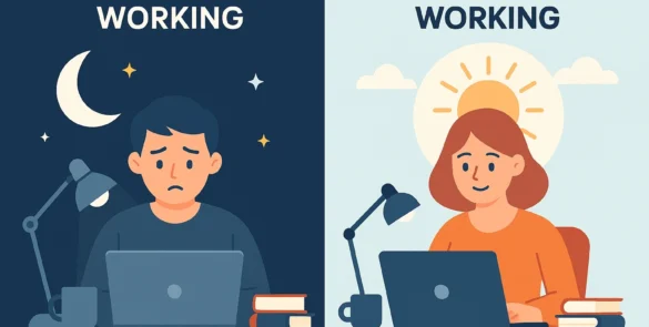 late night working